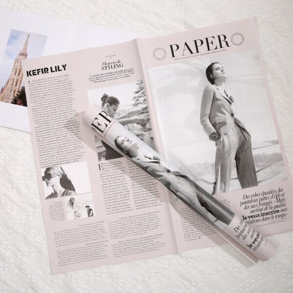 English Newspaper Wrapping Paper