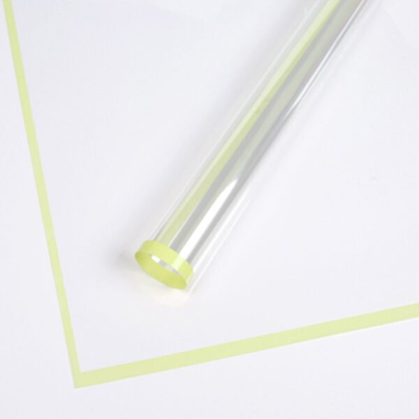 Clear OPP Flower Wrapping Paper with Colorful Edges - Image 5