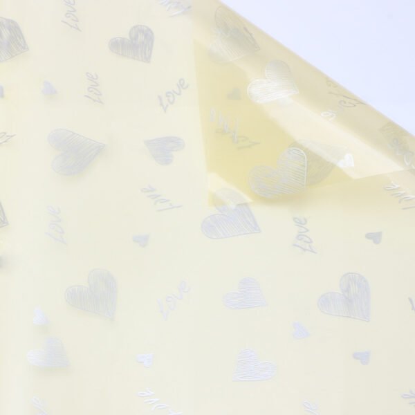 Korean Love Design Waterproof Flower Wrapping Paper