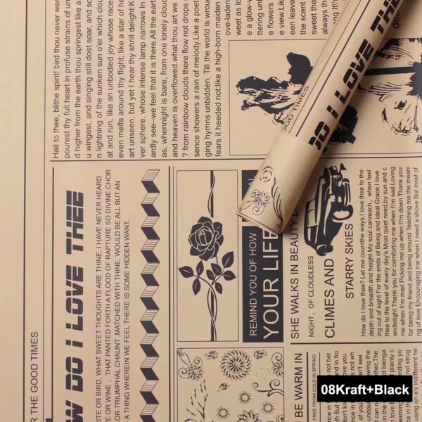 Newspaper Design Gift Packing Paper