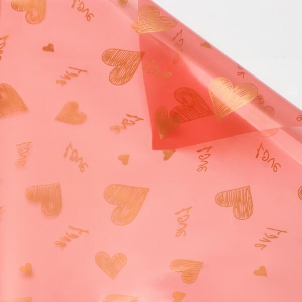 Korean Love Design Waterproof Flower Wrapping Paper for Gift - Image 3