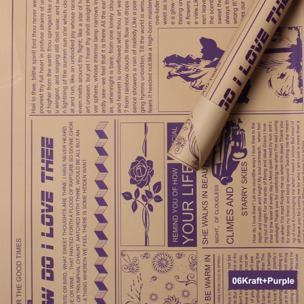 Newspaper Design Gift Packing Paper